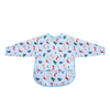Baby Waterproof Cute Reusable Long Full Sleeved Bib Apron with Pocket