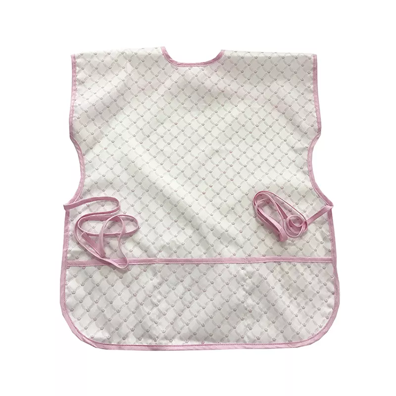 Strap Design Detachable Waterproof Infant Apron Coverall Feeding Bibs Long Sleeve Baby Apron