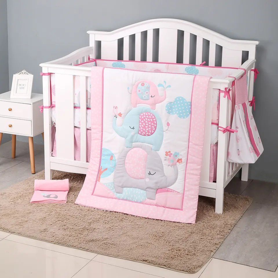 OEM Factory Supply 100% Cotton Printing Baby Kids Bedding Duvet Cover Set Baby Bedding