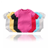 Infant 0-2 Years Old Cotton Short-sleeved Triangle Romper Baby Solid Color Bag Fart Clothes Romper Wholesale Multicolor Optional