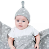 100% Cotton Reactive Printing Newborn Baby Beanie Top Knot Infant 3pcs/pack For Boys Girls Hat New Born Hospital Hat