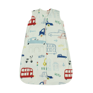 100% Cotton Fast Delivery Summer Baby Sleeping Muslin Sleeveless Zipper Sleep Bag