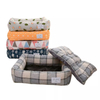 Luxury Square Pet 2pcs set Cushion dog nest cat mat Anti slip durable double side Puppy Nest
