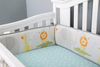 Breathable 100% Polyester Machine Washable Crib Fence Baby Cot Crib Bumper Pillow