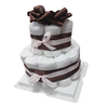 Factory Directly Wholesale 100% Cotton White Muslin Squares Nappy Cake Nappy Square Gift