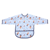Baby Waterproof Cute Reusable Long Full Sleeved Bib Apron with Pocket