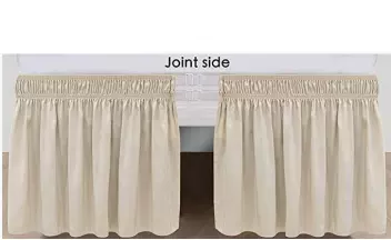 Home Textiles Bed Skirt Polyester Pongee Bed Skirt Frame Wrap Around Cover Dust Ruffled Solid Bed Skirts